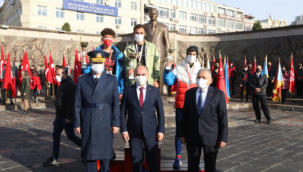 Atatürk'ün Kayseri'ye gelişinin 102'inci yıl dönümü törenle kutlandı