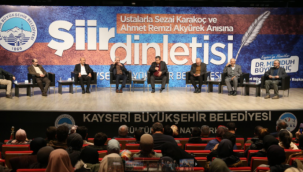 Başkan Büyükkılıç, ustalarla şiir dolu geceye katıldı