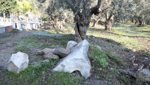 Bursa Gemlik'te lahit kapağı bulundu 