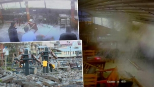 Büyükada'da lodos kâbusu! Dev dalgalar böyle vurdu