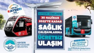 Büyükşehir'in sağlık çalışanlarına ücretsiz ulaşım desteği sürüyor