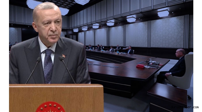 Cumhurbaşkanı Erdoğan'dan Kabine toplantısı sonrası önemli açıklamalar