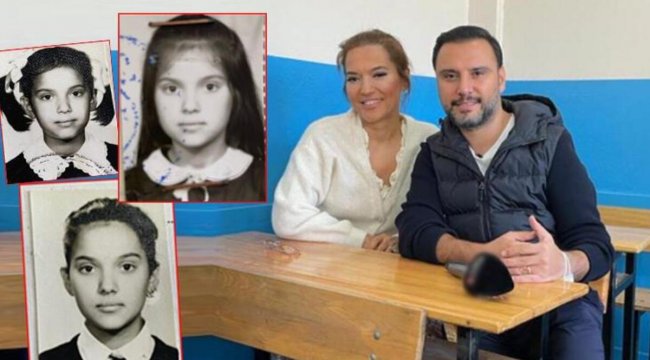 Demet Akalın okul yıllarından hatıra fotoğrafları paylaştı