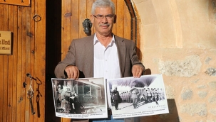 Fransız askerlerin Türk sancağını selamladığı fotoğrafı sergilediler