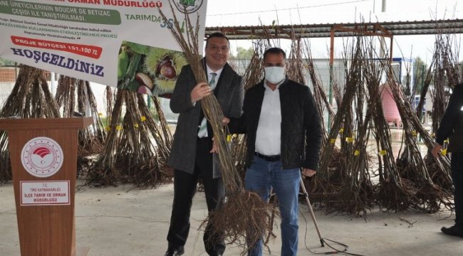 İzmir'de Tireli kestane üreticilerine, Bouche ve Betizac çeşidi tanıtıldı
