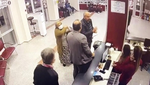 Kolonya şişesiyle doktora saldırı