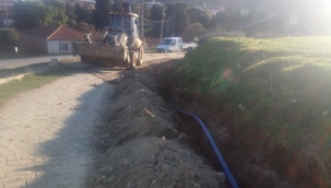 Manisa Gölmarmara'da 200 metrelik içme suyu hattı 