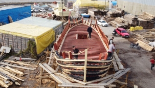 Osmanlı donanmasına gemi üretilen ilçede 50 yıl sonra çektirme tekne yapılıyor