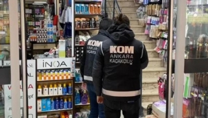 Ankara'da kaçak kozmetik ürün operasyonu