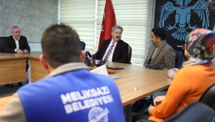 Belediye işçilerinden Başkan Palancıoğlu'na teşekkür ziyareti