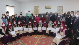 Bursa'da Yiğitali kadınları sertifikalandı