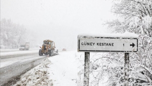 Bursa İnegöl'de 36 saatte 5140 km yol kardan temizlendi 