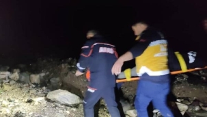 Dövülüp uçurumdan atılan kadını AFAD kurtardı