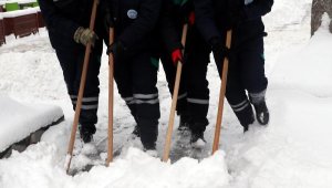 Kayseri'de kar kalınlığı 20 santime ulaştı