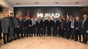 KKTC Cumhurbaşkanı Tatar MÜSİAD Kayseri şubesini ziyaret etti