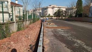 Kocaeli Kartepe'de kaldırım imalatı