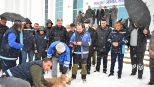 Manisa MASKİ'de şükür kurbanı 