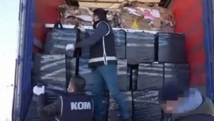 Mardin'de 61 bin 580 paket kaçak sigara ele geçirildi