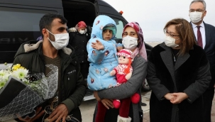 Minik Asiye 37 gün sonra memleketi Gaziantep'te 