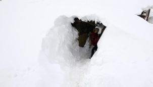 Muş'ta bir köy kara gömüldü, tünel açtılar! 'Artık kar atacak yer kalmadı'