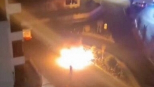 Niğde'de çaldığı aracı yaktı!