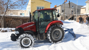 Kar bıçakları belediyeden, temizlik mahalleliden