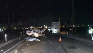 Tekirdağ'da korkunç kaza! 2 ölü, 1 yaralı