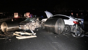 TEM'de zincirleme kaza! 1 yaralı