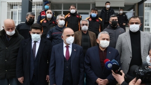 Vali Günaydın ve Başkan Büyükkılıç deprem bölgesinde