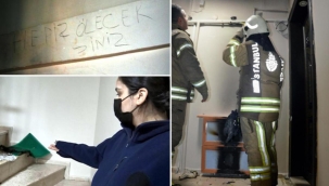 Avcılar'da komşu dehşeti! Paspasları ve su sayaçlarını ateşe verdi