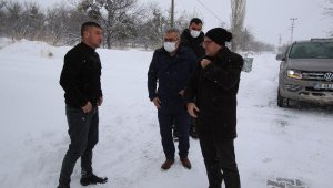 Başkan Özdoğan, karla mücadele çalışmalarını inceledi