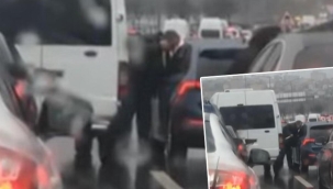 Beykoz'da eli bıçaklı trafik magandası dehşeti yaşattı