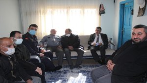 Beypazarı Kaymakamı Erdoğan'dan şehit aileleri ve gazilere ziyaret