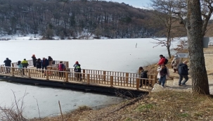 Bilecik Pazaryeri Küçükelmalı Tabiat Parkı günübirlik ziyaretçilerin gözdesi oldu 