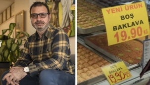 Can Yılmaz'dan boş baklava yorumu: İçeriği yiyenin hayal gücüne kalmış
