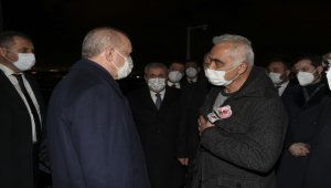 Cumhurbaşkanı Erdoğan'dan şehit Özel Harekat Şube Müdürü Eren'in ailesine taziye ziyareti