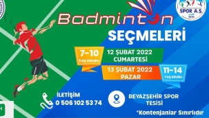 Kayseri'de Badminton seçmeleri başlıyor