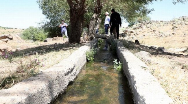 Kayseri Talas'ın mahzenleri suyuna kavuşuyor