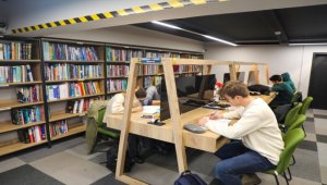 Kayseri'de yarıyıl tatilinde kütüphanelere yoğun ilgi