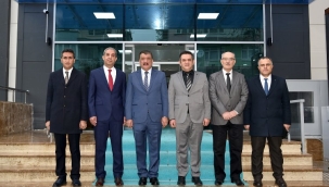 Malatya Büyükşehir'den Kadastro İl Müdürü Onur Sadioğlu’nu ziyaret 