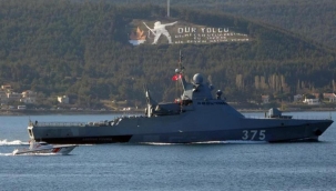 Rus savaş gemisi ‘Dmitry Rogachev’ Çanakkale Boğazı’ndan geçti
