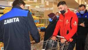 Talas'ta marketler denetlendi