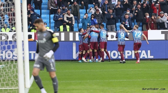 Trabzonspor 3 puanı tek golle aldı
