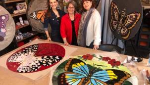 16 farklı kelebek mozaiği Gaziantep Üniversitesi meydanında görücüye çıktı 