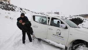 17 yaşındaki Ahmet, belediye ekiplerince hastaneye yetiştirildi