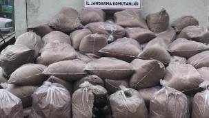 3 ton 450 kilo kaçak tütün ele geçirildi