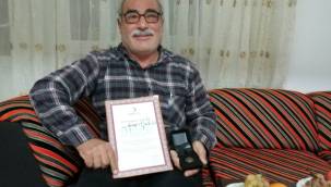 54 defa kan bağışında bulundu, bronz madalya aldı 