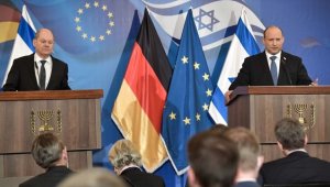 Almanya Başbakanı Scholz, İsrail Başbakanı Bennett ile bir araya geldi