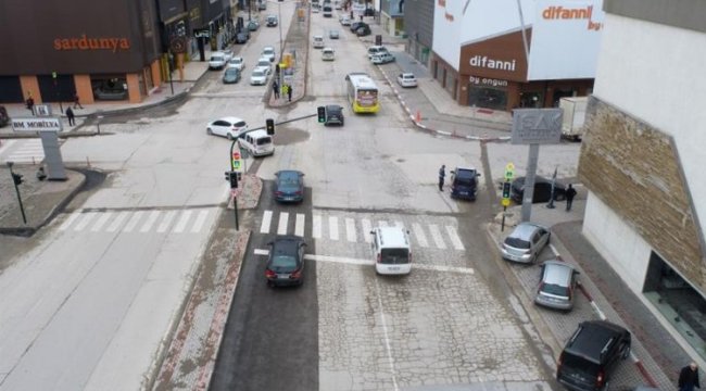 Bursa İnegöl'de Sanayi Bölgesinde tek yön uygulamaları başladı