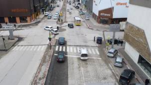 Bursa İnegöl'de Sanayi Bölgesinde tek yön uygulamaları başladı 